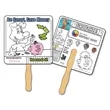 Saving Money Coloring Hand Fans | https://www.bestnamebadges.com