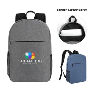 Custom Heathered Urban 15" Laptop Backpack