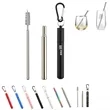 Stainless Steel Retractable Straw | https://www.bestnamebadges.com