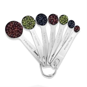 7 Pcs Stainless Steel Measuring Spoons