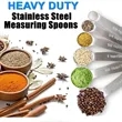 7 Pcs Stainless Steel Measuring Spoons | https://www.bestnamebadges.com