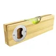 BAMBOO LEVEL WITH BOTTLE OPENER | https://www.bestnamebadges.com