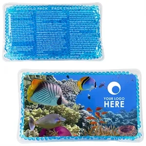 Sea Marvels Large Rectangle Aqua Pearls™ Hot/Cold Pack | https://www.bestnamebadges.com