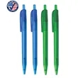 Union Printed - USA ECO Frosted Barrel Click Pens | https://www.bestnamebadges.com