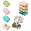 Portable 8-panel Sealed Wheat Pill Box | https://www.bestnamebadges.com