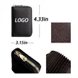 Compact Anti-degaussing Zipper Multi-card Bag | https://www.bestnamebadges.com