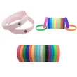 Thickened Multi-colored Silicone Bracelet | https://www.bestnamebadges.com