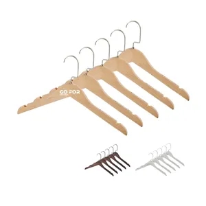 Solid Wood Shirt Dress Hangers
