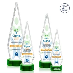 Springfield VividPrint™ Award on Stanrich Base - Green | https://www.bestnamebadges.com