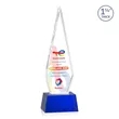 Springfield VividPrint™ Award on Robson Base - Blue | https://www.bestnamebadges.com