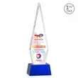 Springfield VividPrint™ Award on Robson Base - Blue | https://www.bestnamebadges.com