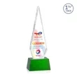 Springfield VividPrint™ Award on Robson Base - Green | https://www.bestnamebadges.com