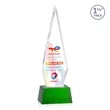 Springfield VividPrint™ Award on Robson Base - Green | https://www.bestnamebadges.com