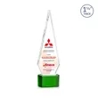 Springfield VividPrint™ Award on Paragon Base - Green | https://www.bestnamebadges.com