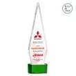Springfield VividPrint™ Award on Paragon Base - Green | https://www.bestnamebadges.com