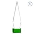 Springfield VividPrint™ Award on Paragon Base - Green | https://www.bestnamebadges.com