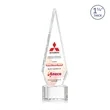 Springfield VividPrint™ Award on Paragon Base - Clear | https://www.bestnamebadges.com