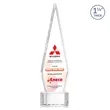 Springfield VividPrint™ Award on Paragon Base - Clear | https://www.bestnamebadges.com