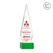 Springfield VividPrint™ Award on Hancock Base - Green | https://www.bestnamebadges.com