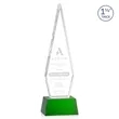 Springfield Award on Robson Base - Green | https://www.bestnamebadges.com