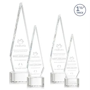 Springfield Award on Paragon Base - Clear | https://www.bestnamebadges.com