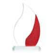 Oakley Flame Award - Red | https://www.bestnamebadges.com