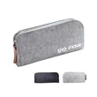 Flat Style Felt Pencil Pouch Bag With Zipper | https://www.bestnamebadges.com