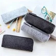 Flat Style Felt Pencil Pouch Bag With Zipper | https://www.bestnamebadges.com