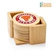 Yorkshire Bamboo VividPrint™ Coaster Set - Round | https://www.bestnamebadges.com