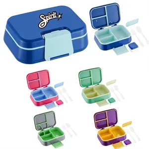 Plastic Adult Bento Lunch Box Food Containers With Forks Kit | https://www.bestnamebadges.com