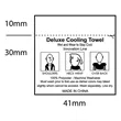 Full Color Sublimation Recycled RPET Cooling Towel | https://www.bestnamebadges.com