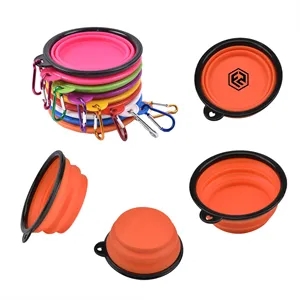 Portable Pet Collapsible Bowls for Parking and Traveling
