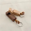 Wooden Smartphone Stand Keychain | https://www.bestnamebadges.com