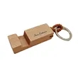 Wooden Smartphone Stand Keychain | https://www.bestnamebadges.com