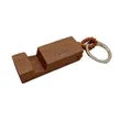 Wooden Smartphone Stand Keychain | https://www.bestnamebadges.com