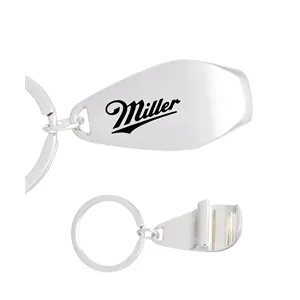 Surf Metal Keychains with Bottle Opener with 1-Color