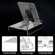 Clear Acrylic Adjustable Cell Phone Tablet Stand | https://www.bestnamebadges.com