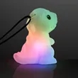 Light Up Dinosaur Necklace, Color Change LED | https://www.bestnamebadges.com