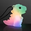 Light Up Dinosaur Necklace, Color Change LED | https://www.bestnamebadges.com