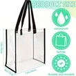 Clear PVC Stadium Tote Bag | https://www.bestnamebadges.com