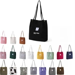 Canvas Tote Bag For Women School Work Travel And Shopping