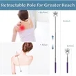 Portable Extendable Back Scratcher With Rubber Handles | https://www.bestnamebadges.com