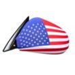 USA Car Mirror Cover | https://www.bestnamebadges.com