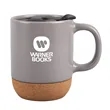 12 oz. Ceramic Mug with Cork Base | https://www.bestnamebadges.com
