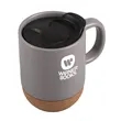12 oz. Ceramic Mug with Cork Base | https://www.bestnamebadges.com