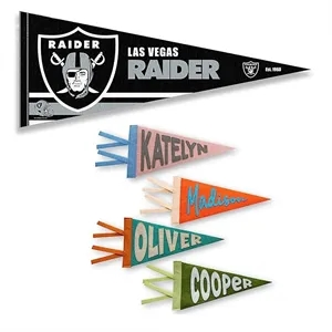 Custom Felt Pennant Flag | https://www.bestnamebadges.com