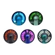 Mini Flash Message Fan with LED | https://www.bestnamebadges.com