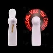 Mini Flash Message Fan with LED | https://www.bestnamebadges.com