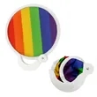 Rainbow Fan | https://www.bestnamebadges.com