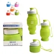 17oz Silicone Foldable Bottle | https://www.bestnamebadges.com